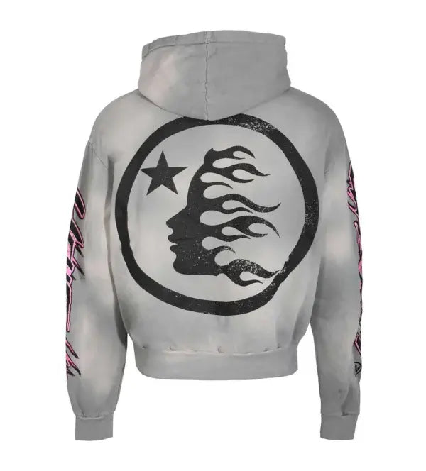 Hellstar Future Flame Hoodie Grey