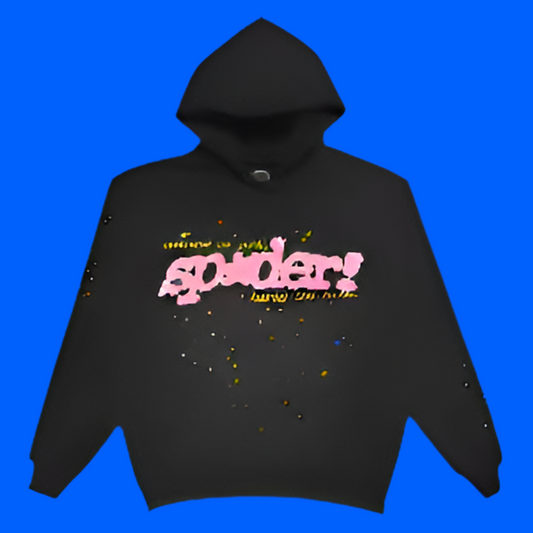 Sp5der PNK Hoodie 'Black' V2