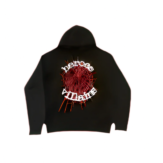 Sp5der x Heroes And Villains Hoodie 'Black'