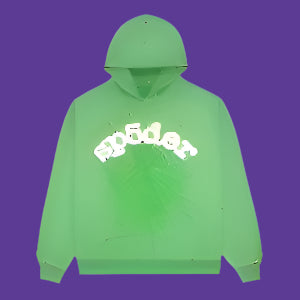 Green Sp5der Web Hoodie