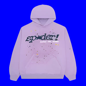 Sp5der Acai Hoodie 'Purple'