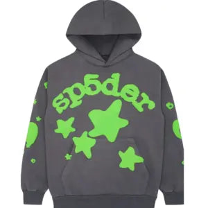 Sp5der Beluga Hoodie 'Grey Green'