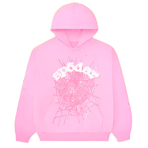 Sp5der OG Web Hoodie 'Pink'