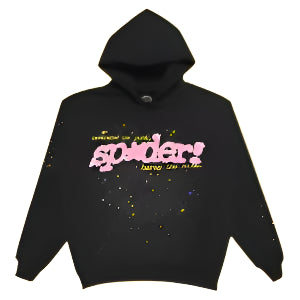 Sp5der PNK Hoodie 'Black' V2