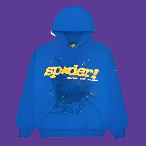 Sp5der TC Sp5der Hoodie 'Blue'