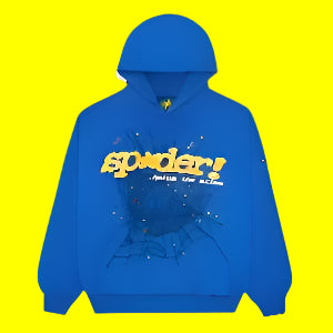 Sp5der TC Sp5der Hoodie 'Blue'