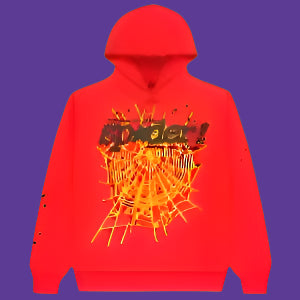 Sp5der V2 Hoodie 'Red'