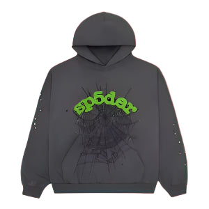 Sp5der Wait Web Hoodie 'Slate Grey'